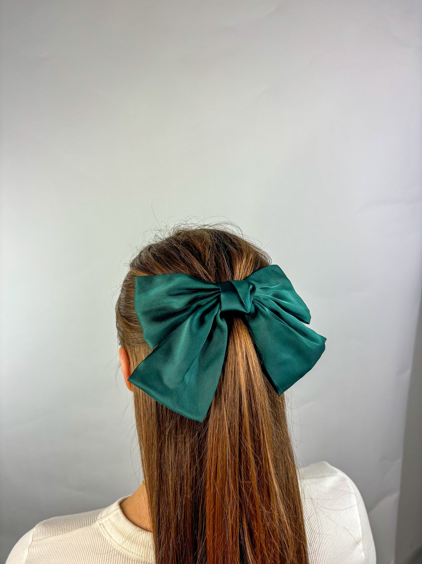 Green Hair Bow