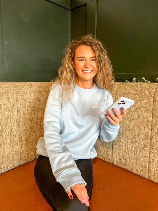 Blue Positivity Sweatshirt
