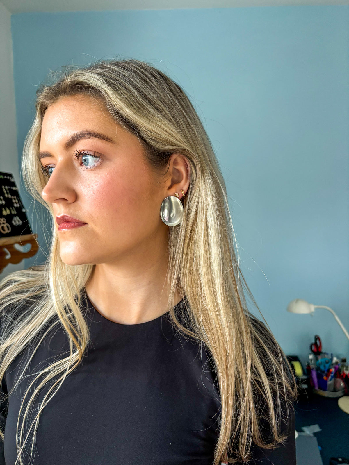 Ríona Earrings - Silver
