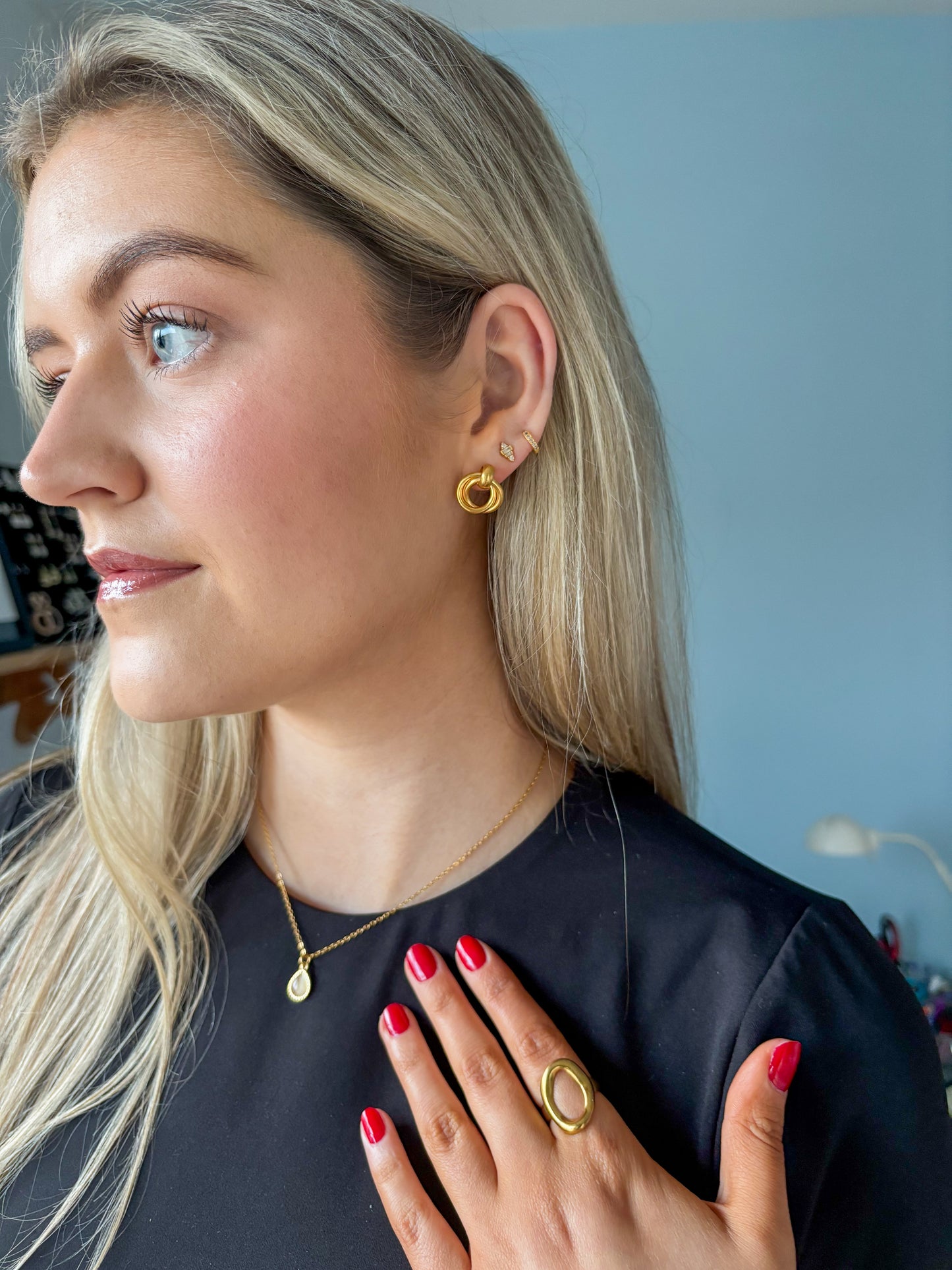 Ide Earrings - Gold