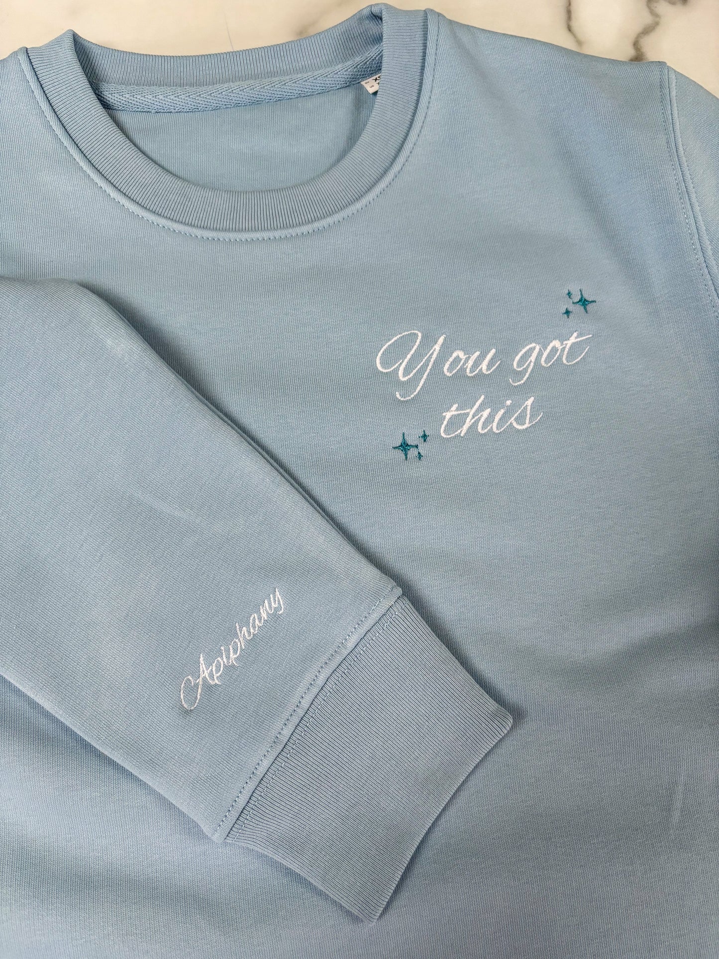 Blue Positivity Sweatshirt