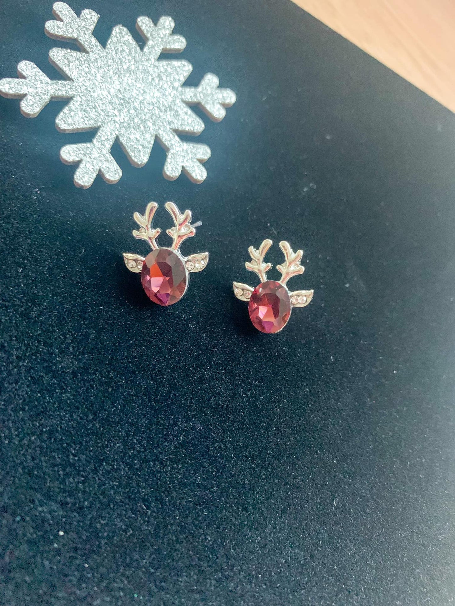 Red Reindeer Earrings