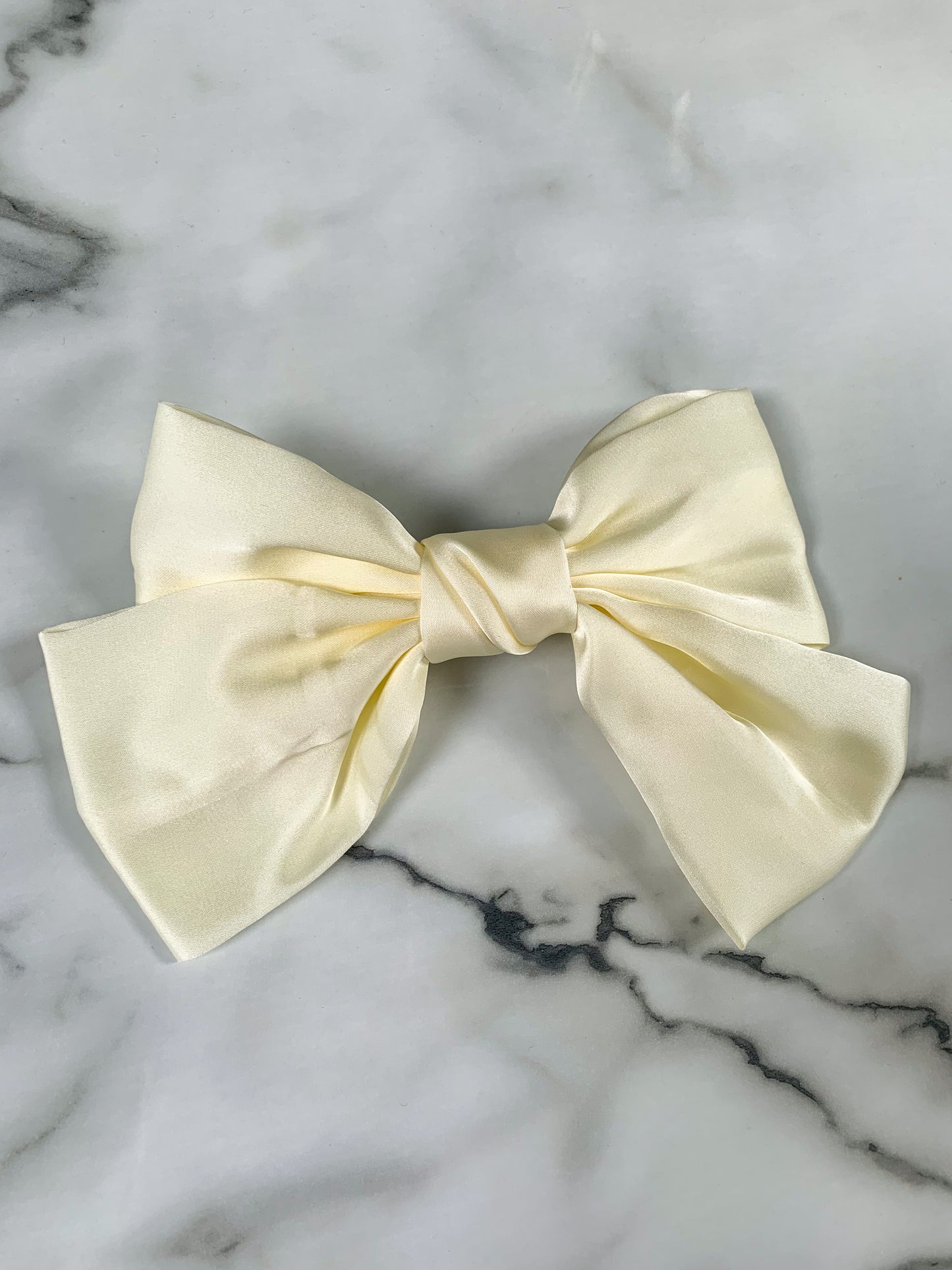 Cream Hair Bow