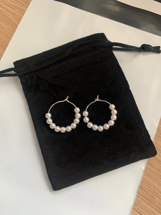 Pearl Hoops